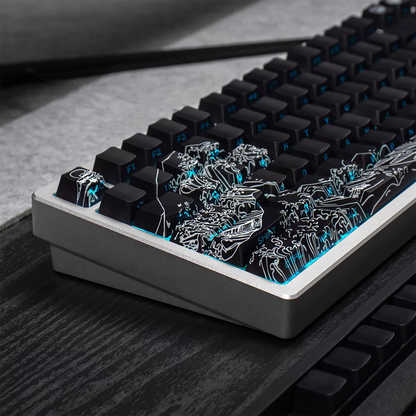 Kanagawa Wave Keycaps (Black)