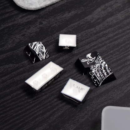 Kanagawa Wave Keycaps (Black)