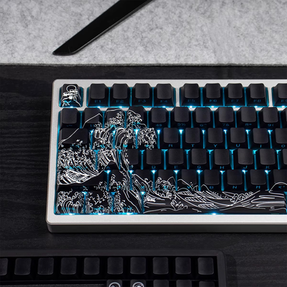 Kanagawa Wave Keycaps (Black)