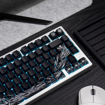 Kanagawa Wave Keycaps (Black)