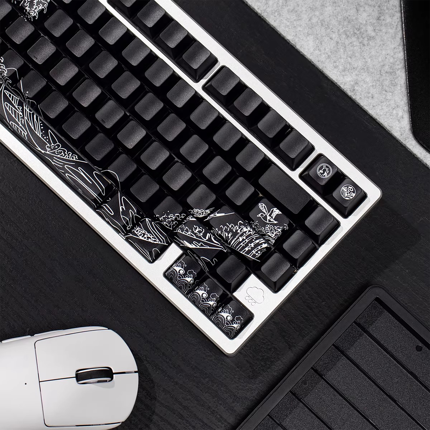 Kanagawa Wave Keycaps (Black)