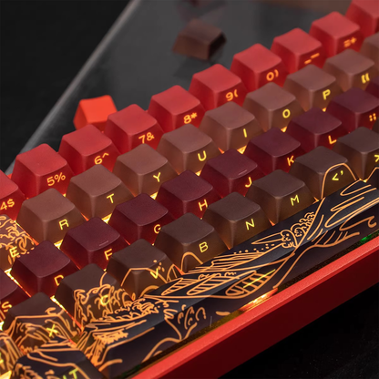 Kanagawa Wave Keycaps (Red)