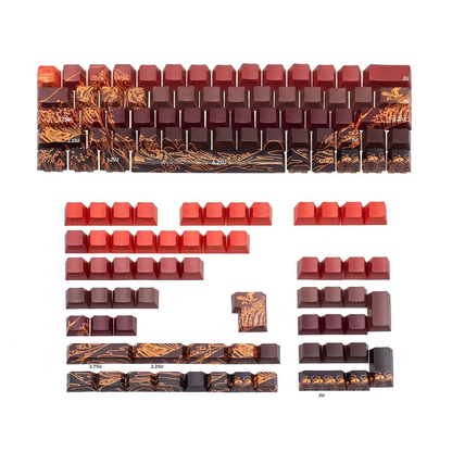 Kanagawa Wave Keycaps (Red)