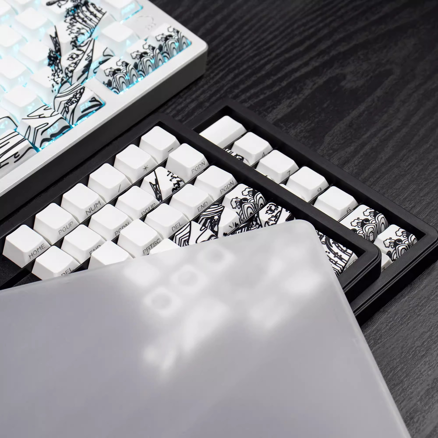 Kanagawa Wave Keycaps (White)