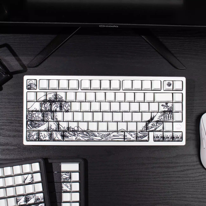 Kanagawa Wave Keycaps (White)