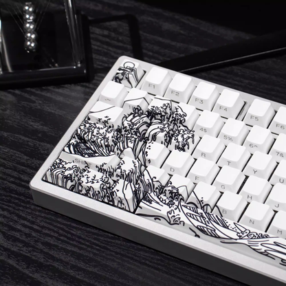 Kanagawa Wave Keycaps (White)