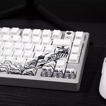 Kanagawa Wave Keycaps (White)