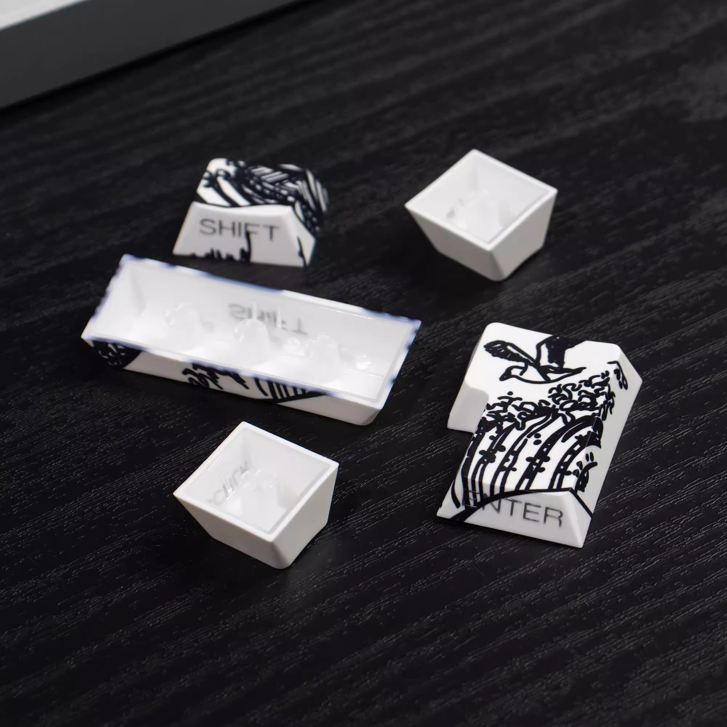 Kanagawa Wave Keycaps (White)