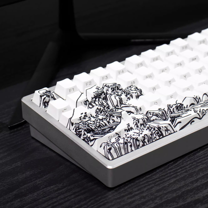 Kanagawa Wave Keycaps (White)