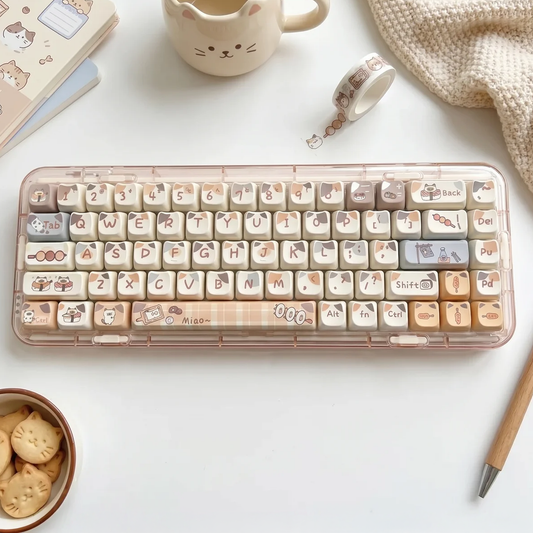 Kitten Loves Sushi Keycap Set