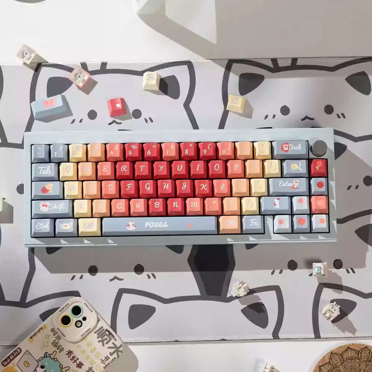 Little Mouse Love Poem Keycap Set