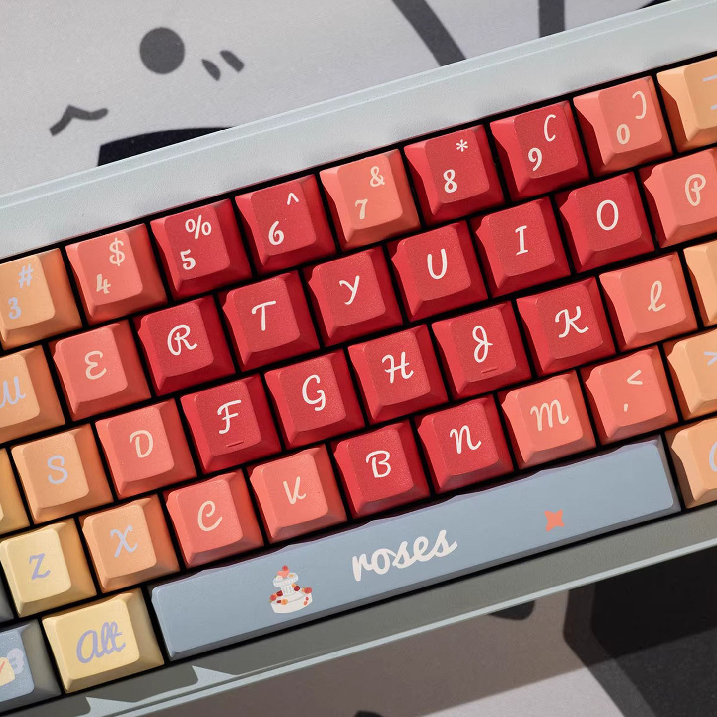 Little Mouse Love Poem Keycap Set