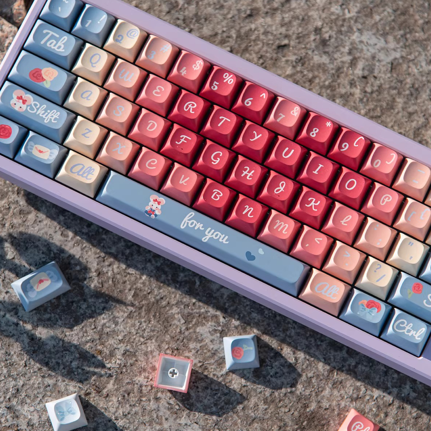Little Mouse Love Poem Keycap Set