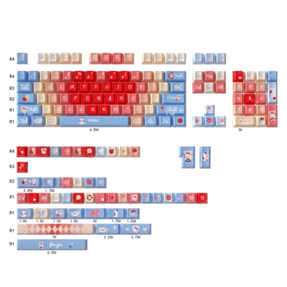 Little Mouse Love Poem Keycap Set