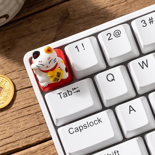 Lucky Fortune Cat Maneki-Neko Keycaps