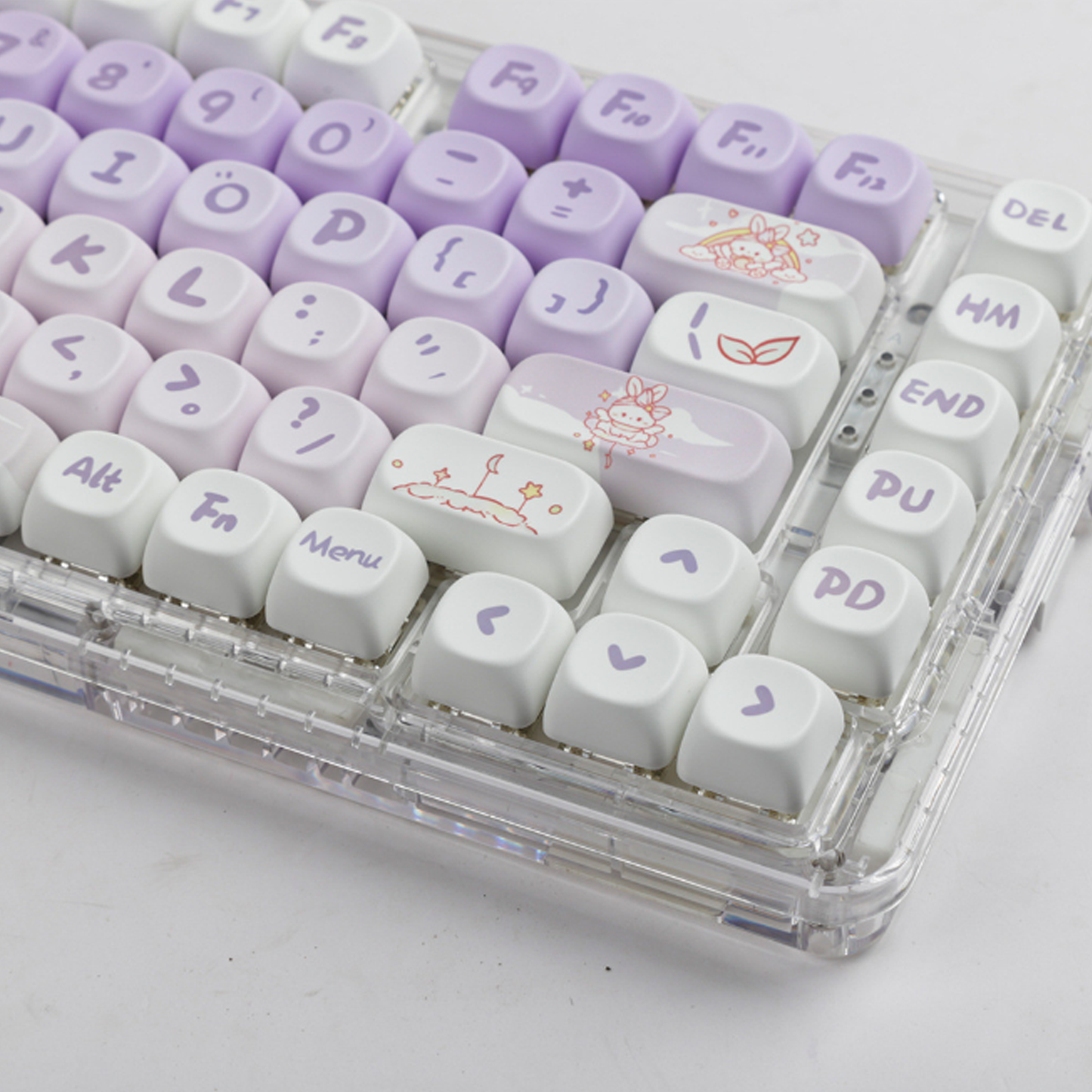 Momo Fairy Rabbit Keycap Set