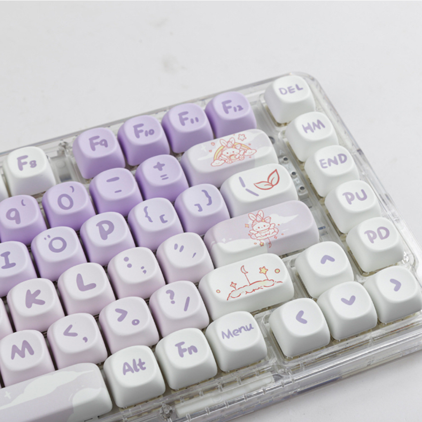Momo Fairy Rabbit Keycap Set