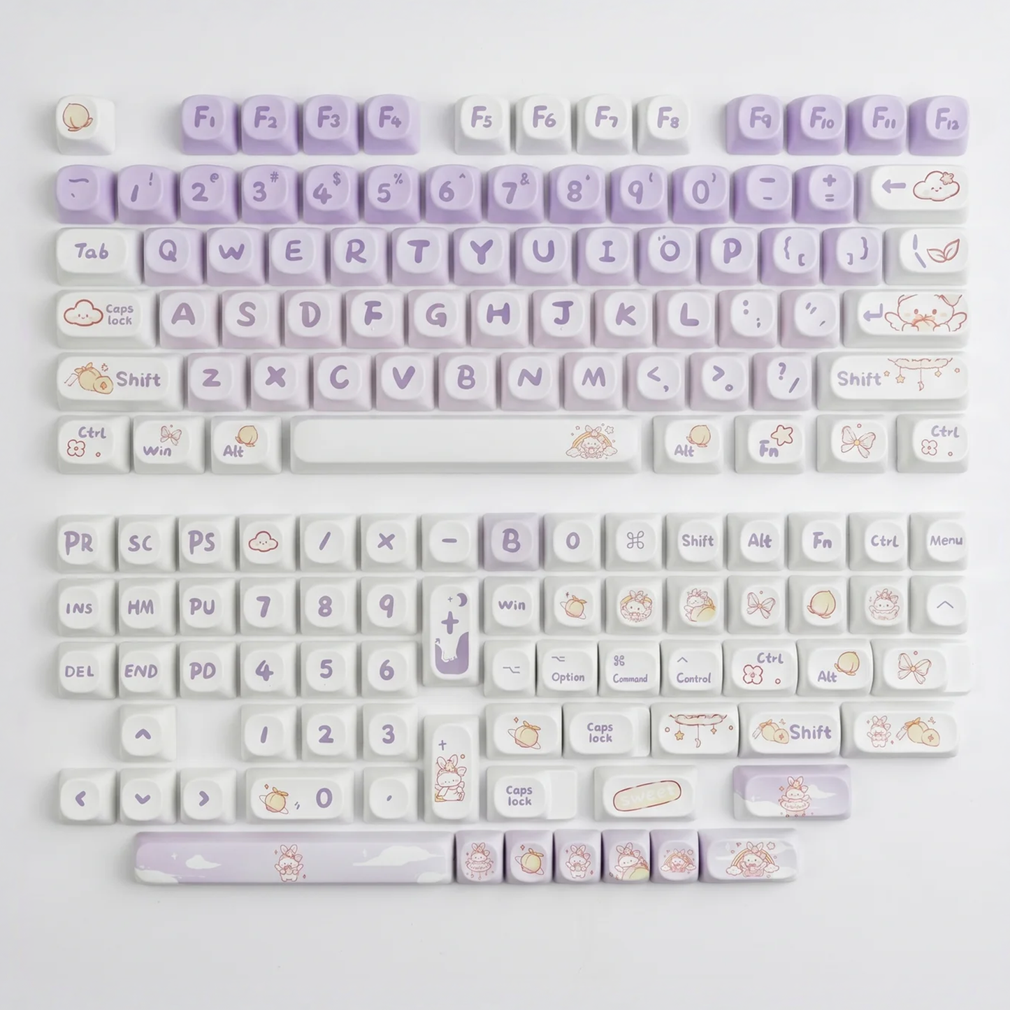 Momo Fairy Rabbit Keycap Set