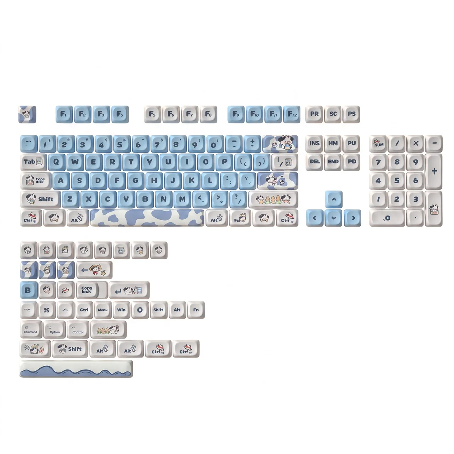 Moo Moo Keycap Set