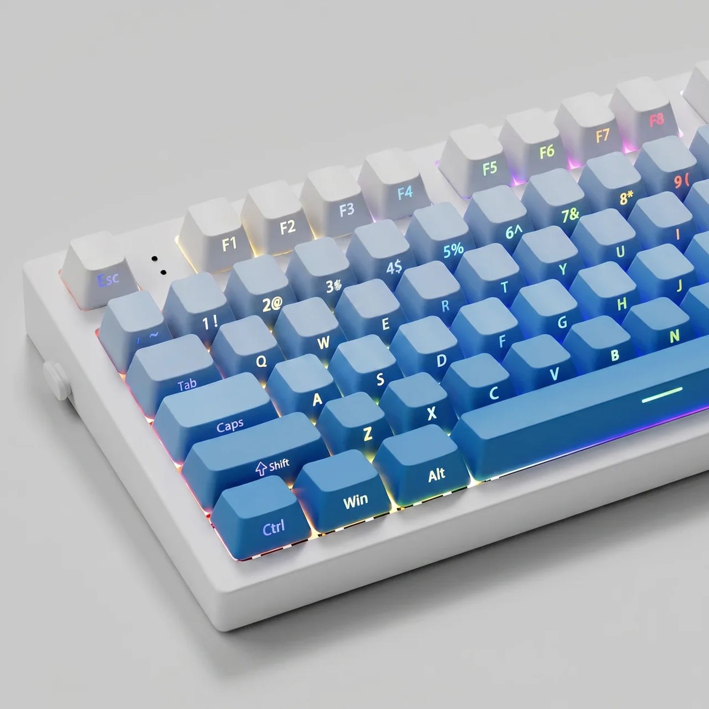 Morning Mist Side Print Gradient Keycap Set