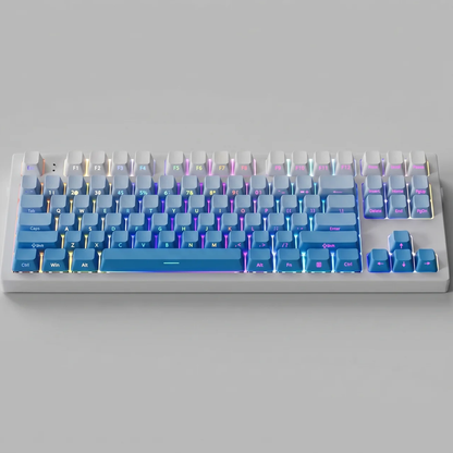 Morning Mist Side Print Gradient Keycap Set