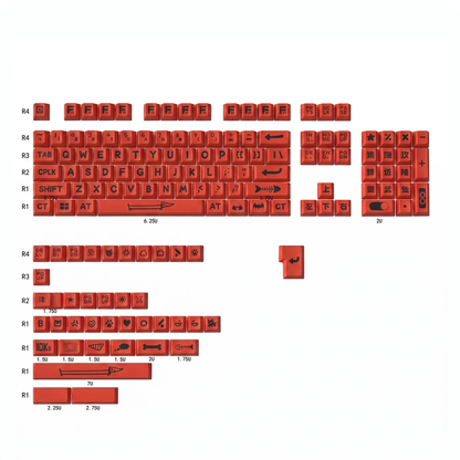 Party Animals Keycap Set (Red)