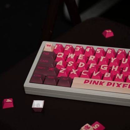 Pink Pixel Keycap Set