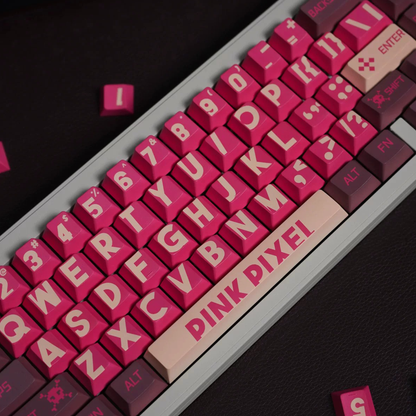 Pink Pixel Keycap Set
