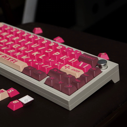 Pink Pixel Keycap Set