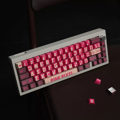 Pink Pixel Keycap Set