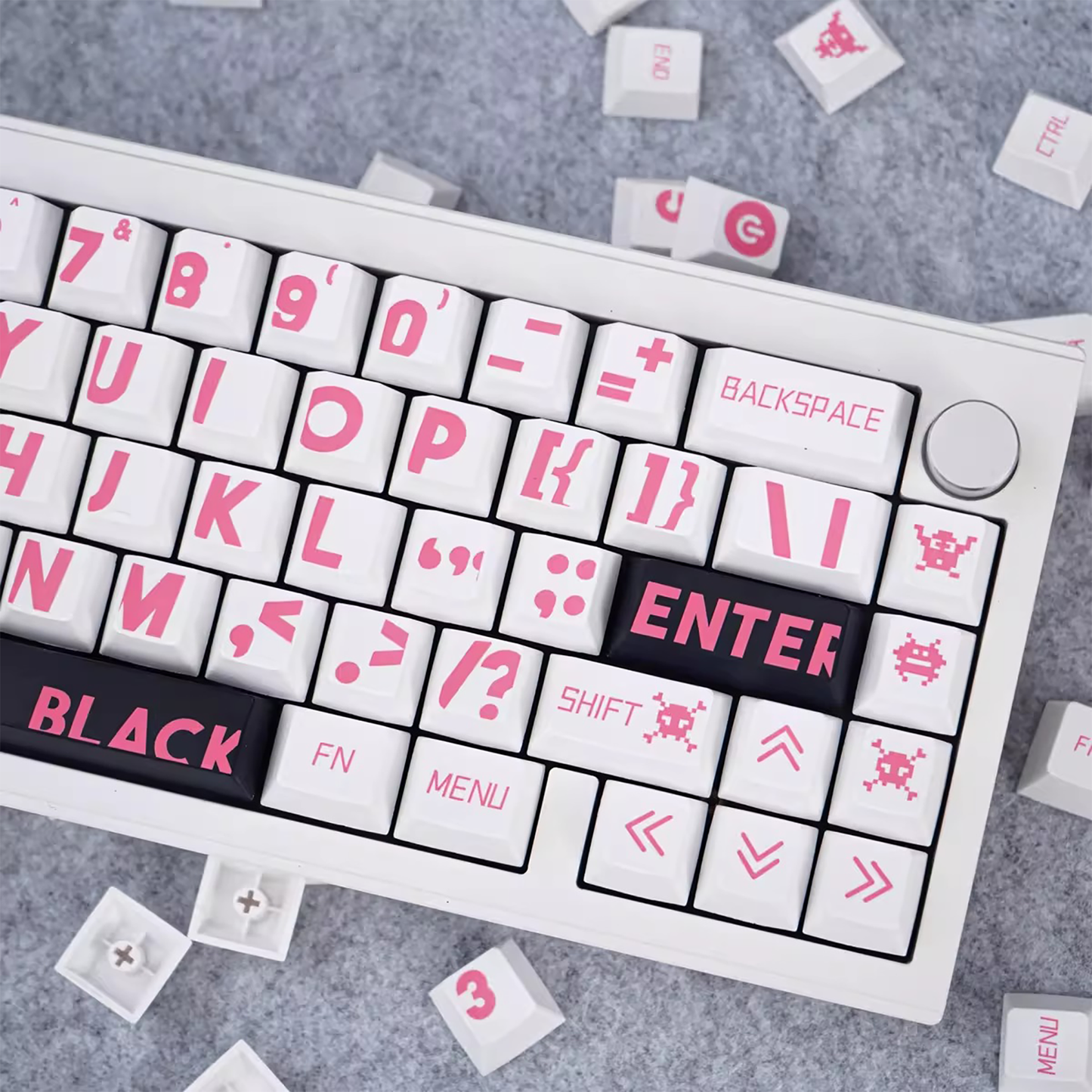 Pixel Pop Pink Keycap Set