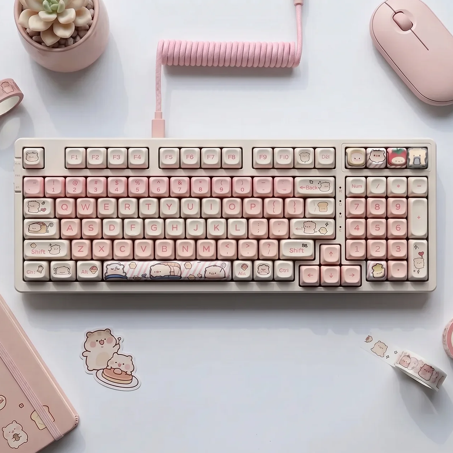 Porky in Pink Keycap Set