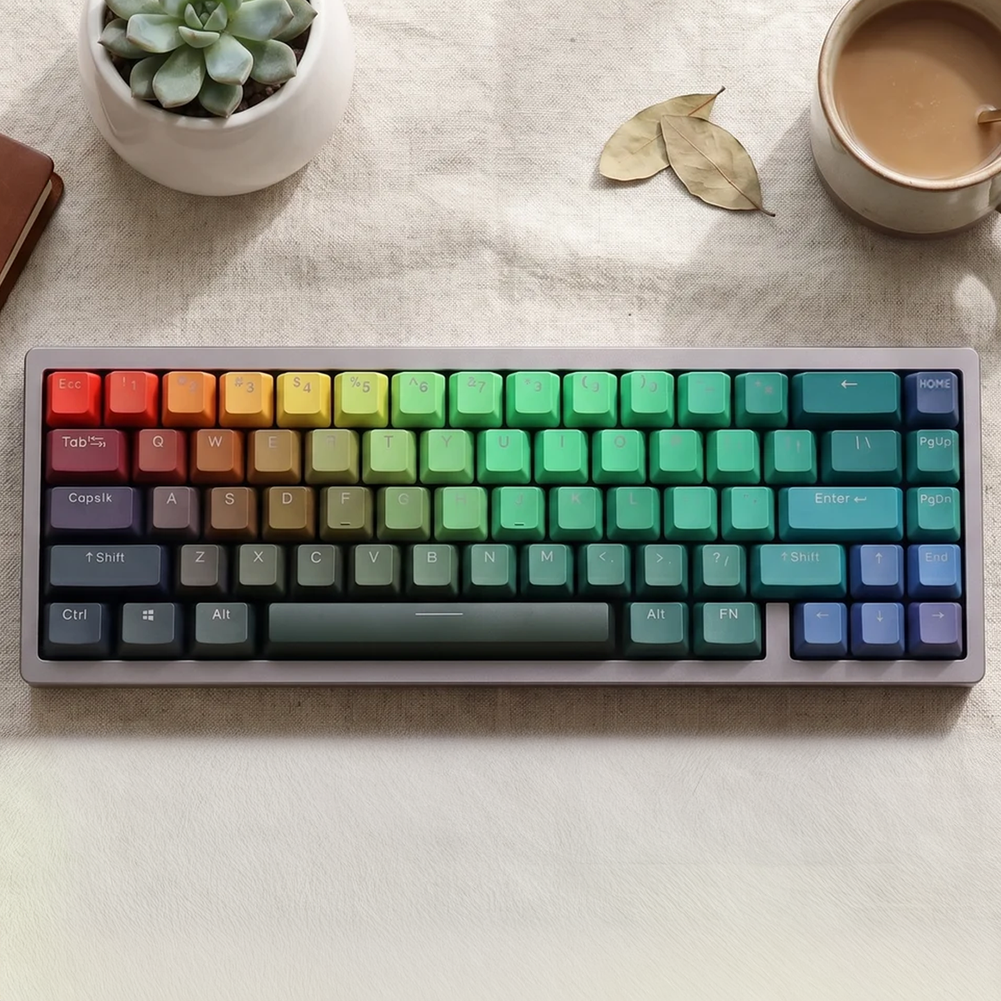 Prism Gradient Glow Keycap Set