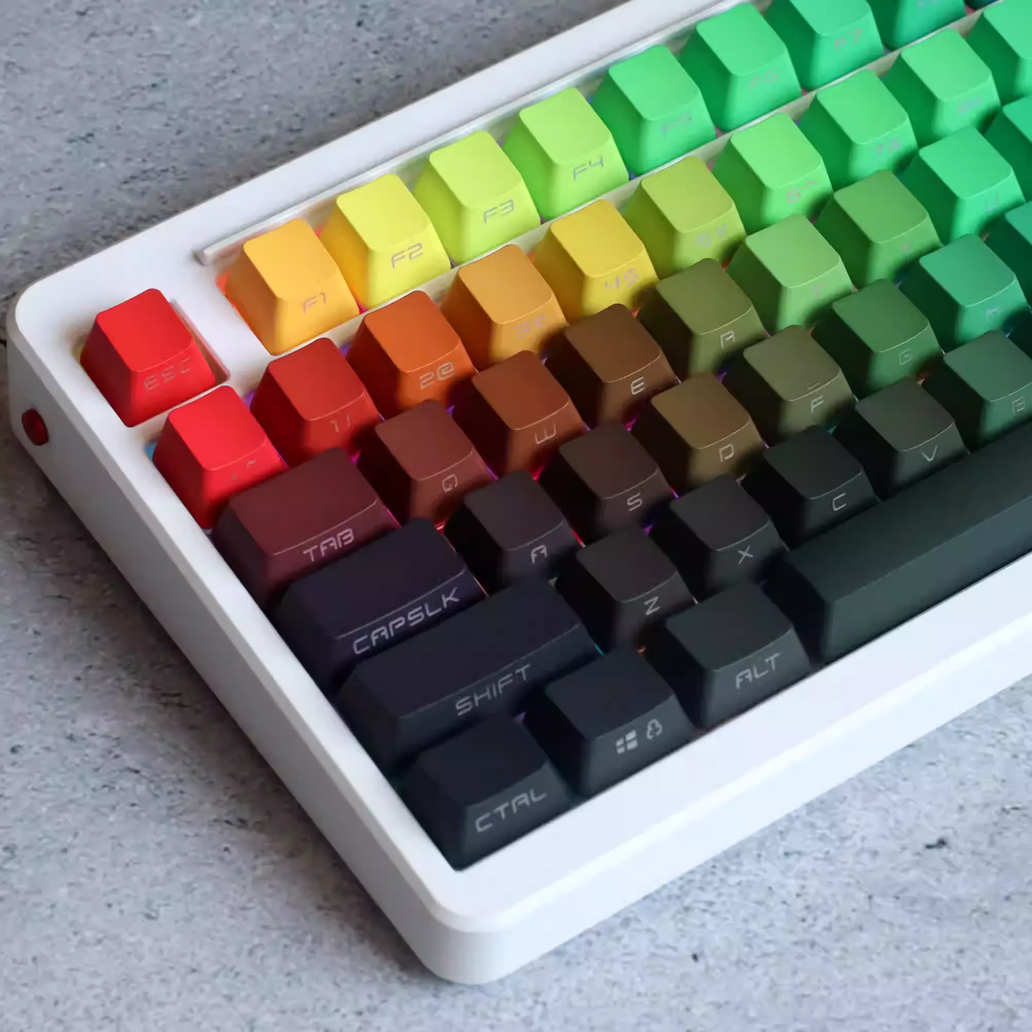 Prism Gradient Glow Keycap Set
