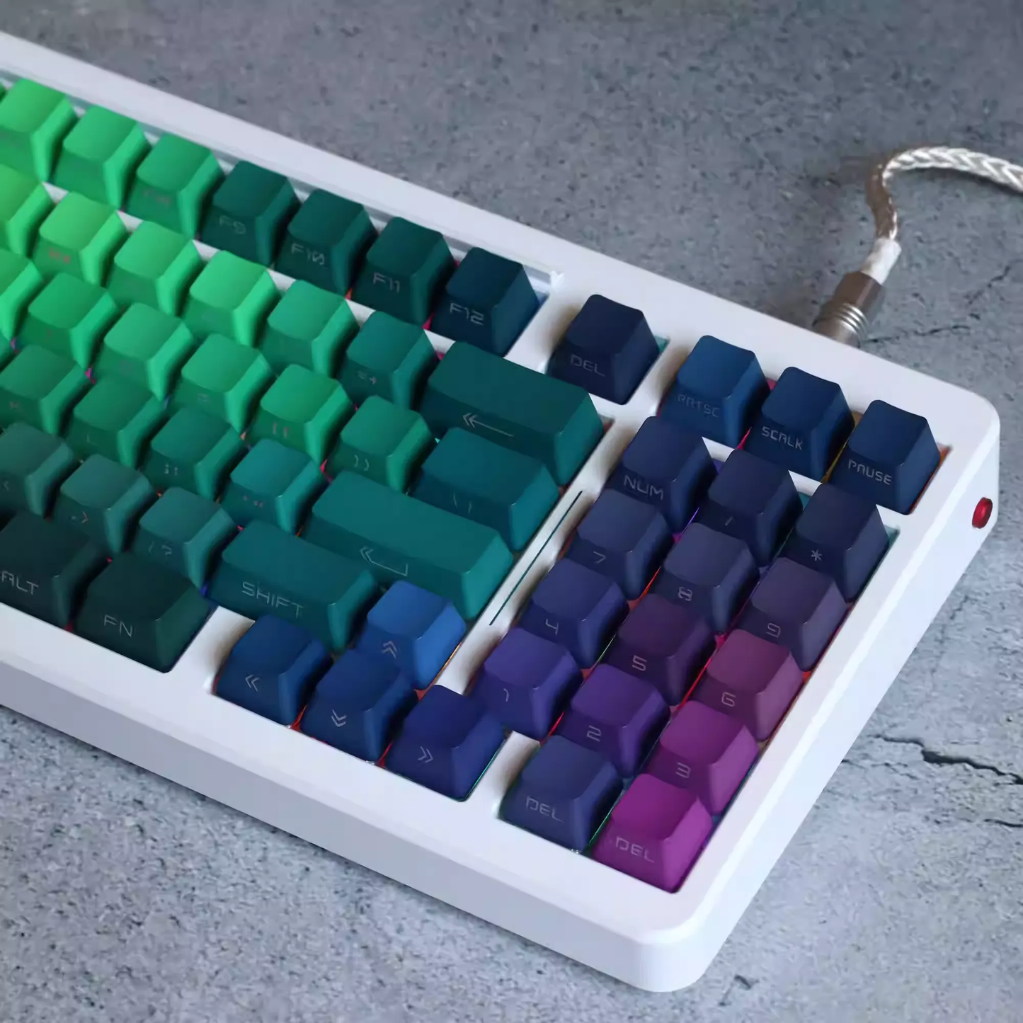 Prism Gradient Glow Keycap Set