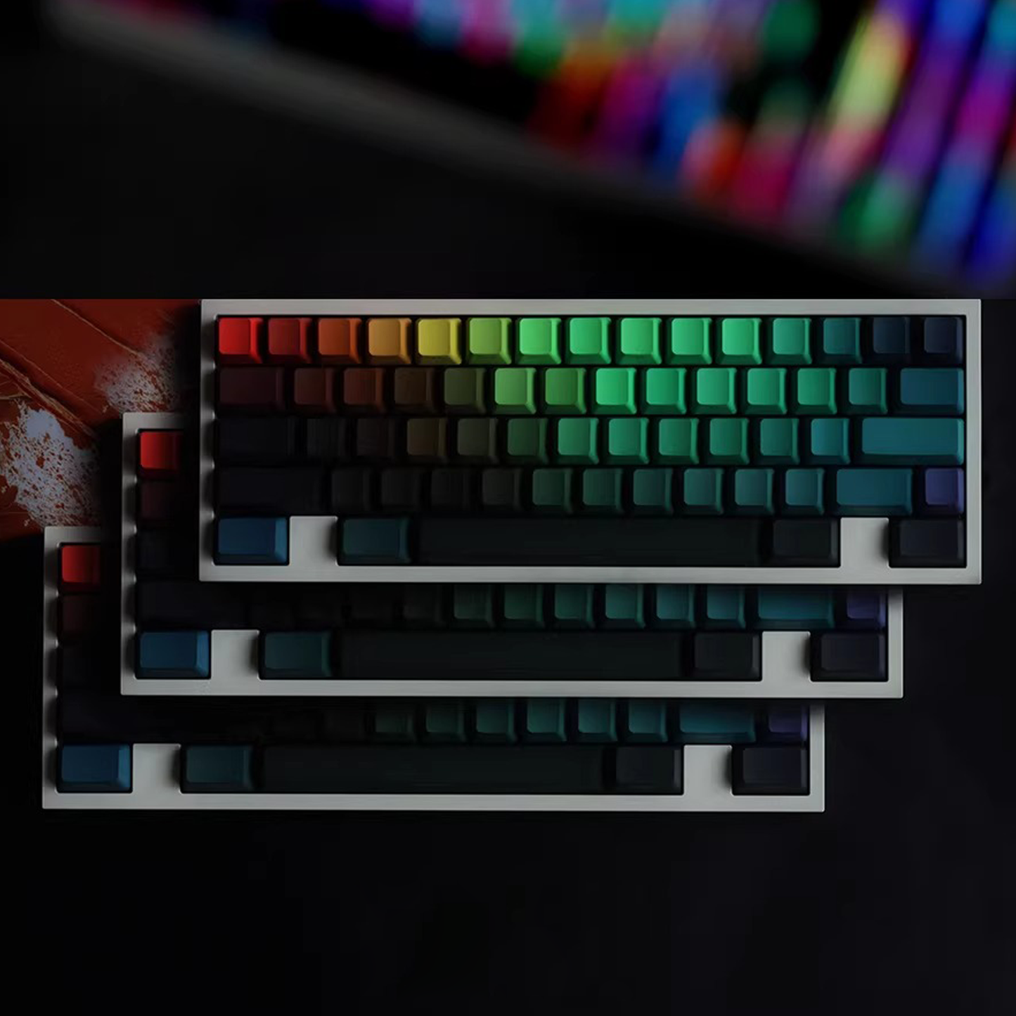 Prism Gradient Glow Keycap Set