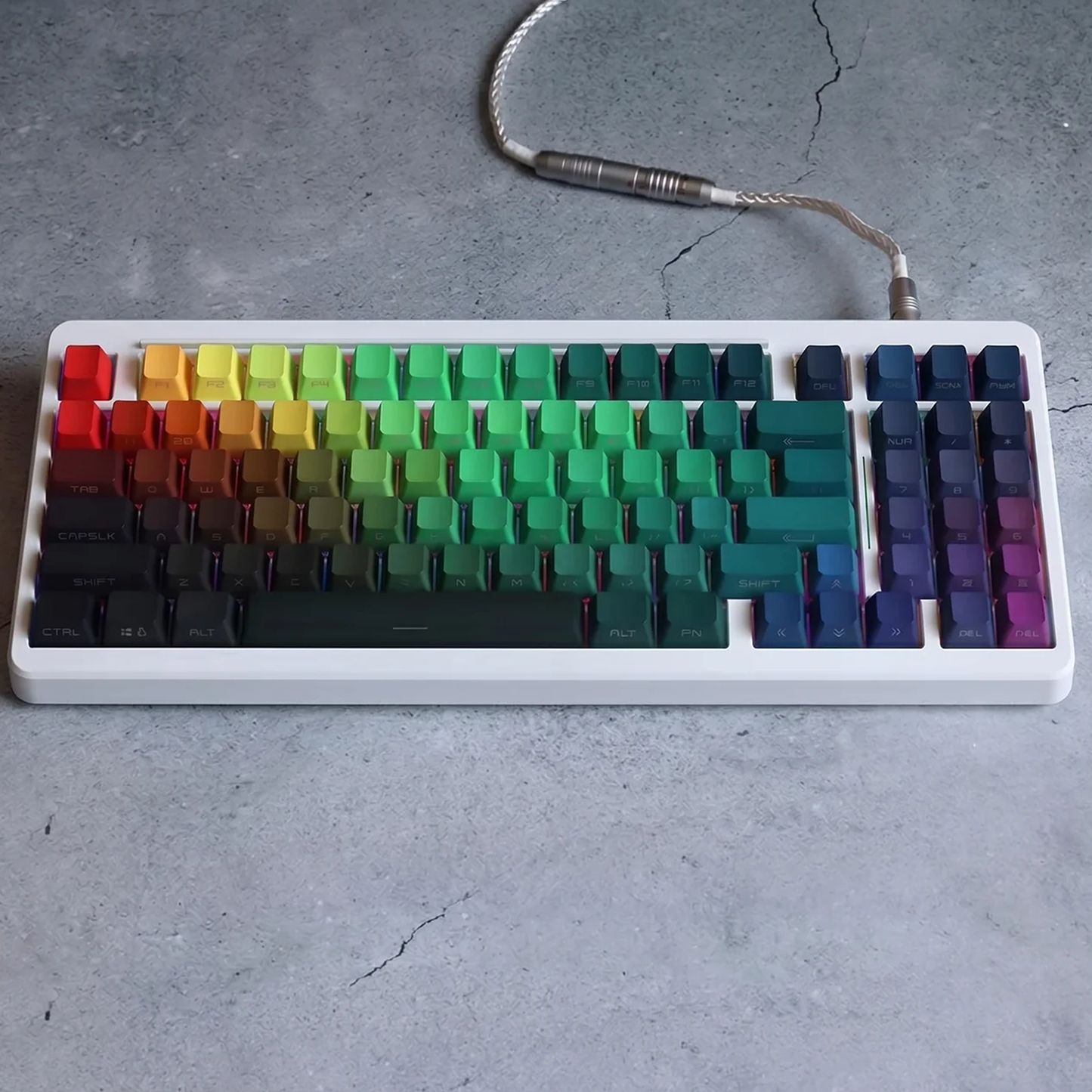 Prism Gradient Glow Keycap Set