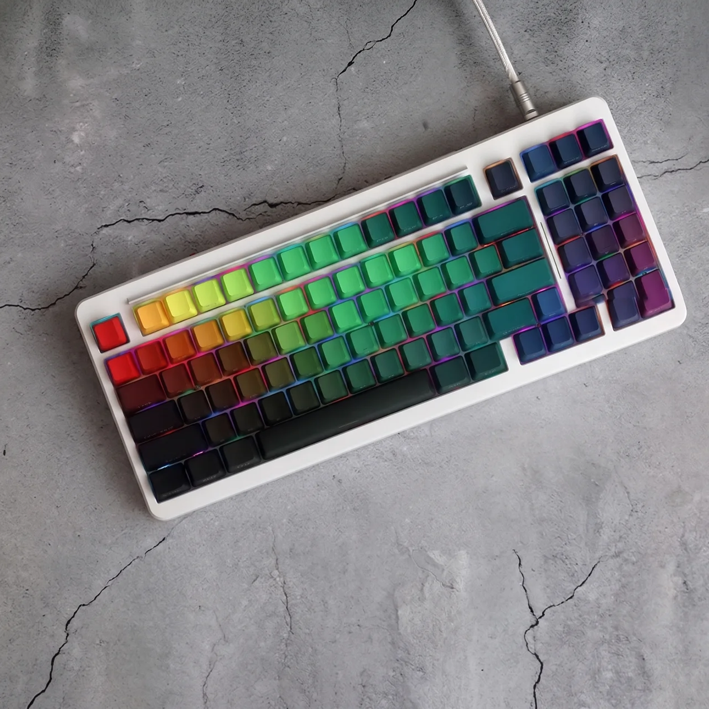 Prism Gradient Glow Keycap Set