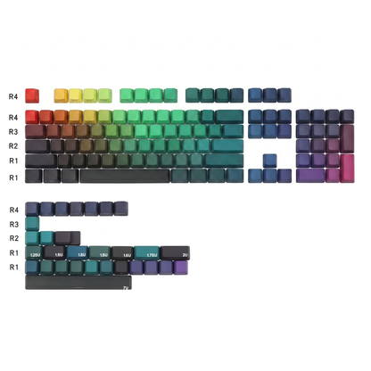 Prism Gradient Glow Keycap Set