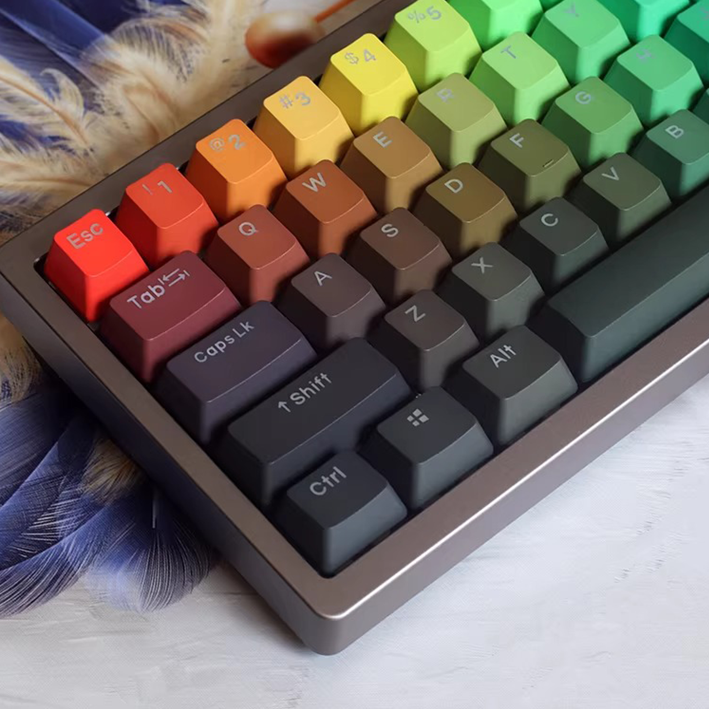 Prism Gradient Glow Keycap Set