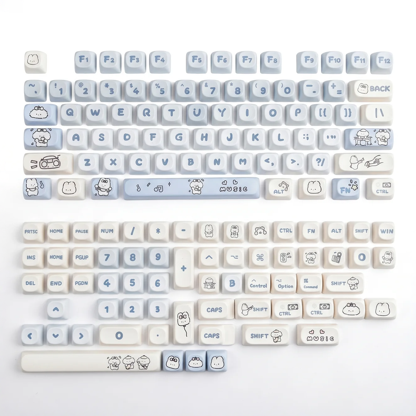 Puppy Music Band Keycap Set