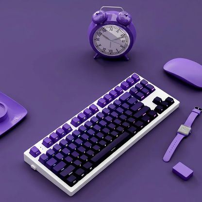 Purple Rain Side Print Gradient Keycap Set