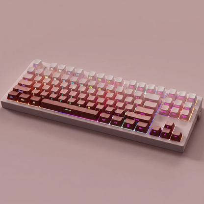 Radiant Blush Gradient Side Print Keycap Set
