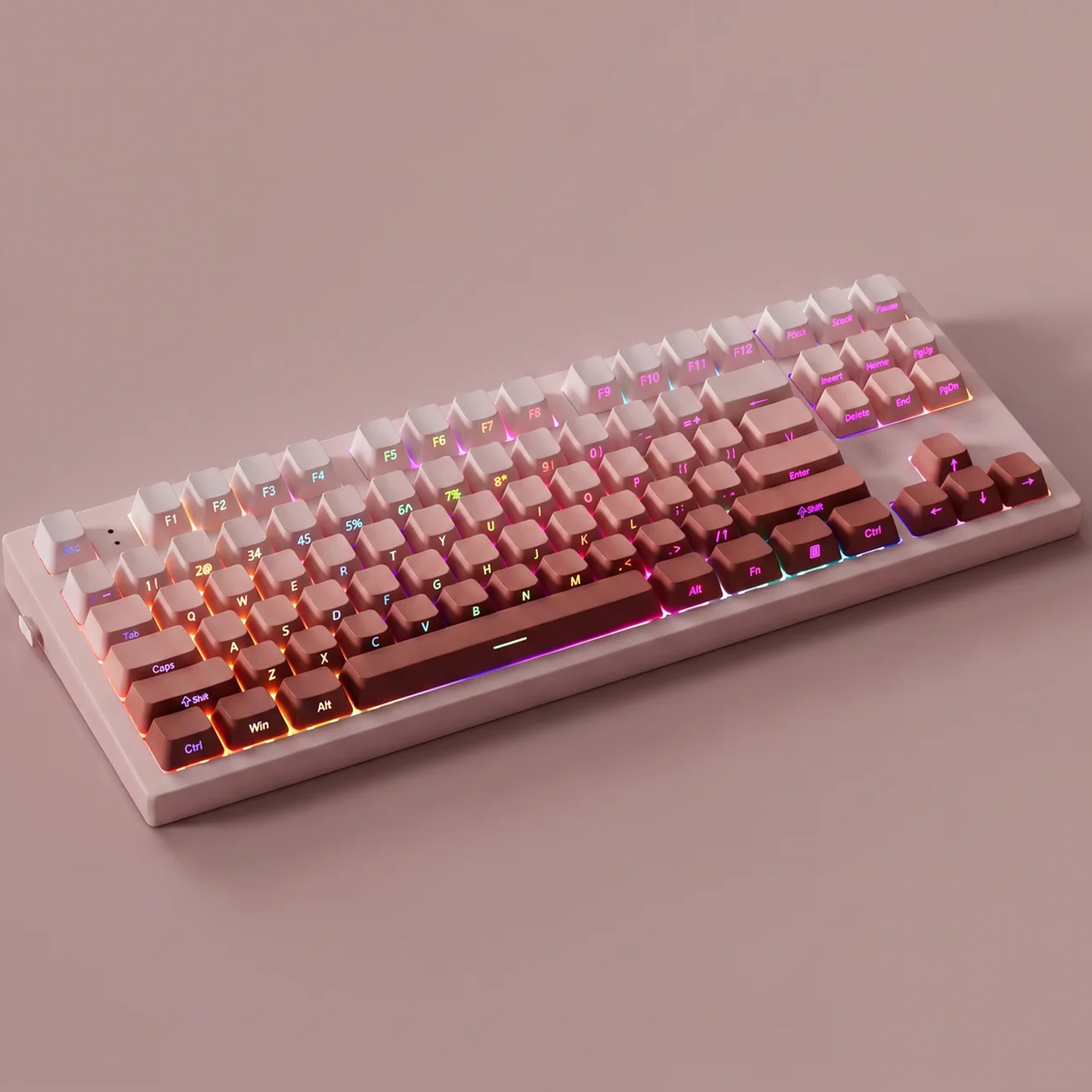 Radiant Blush Gradient Side Print Keycap Set