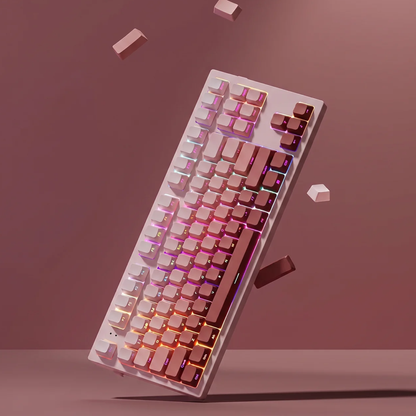 Radiant Blush Gradient Side Print Keycap Set