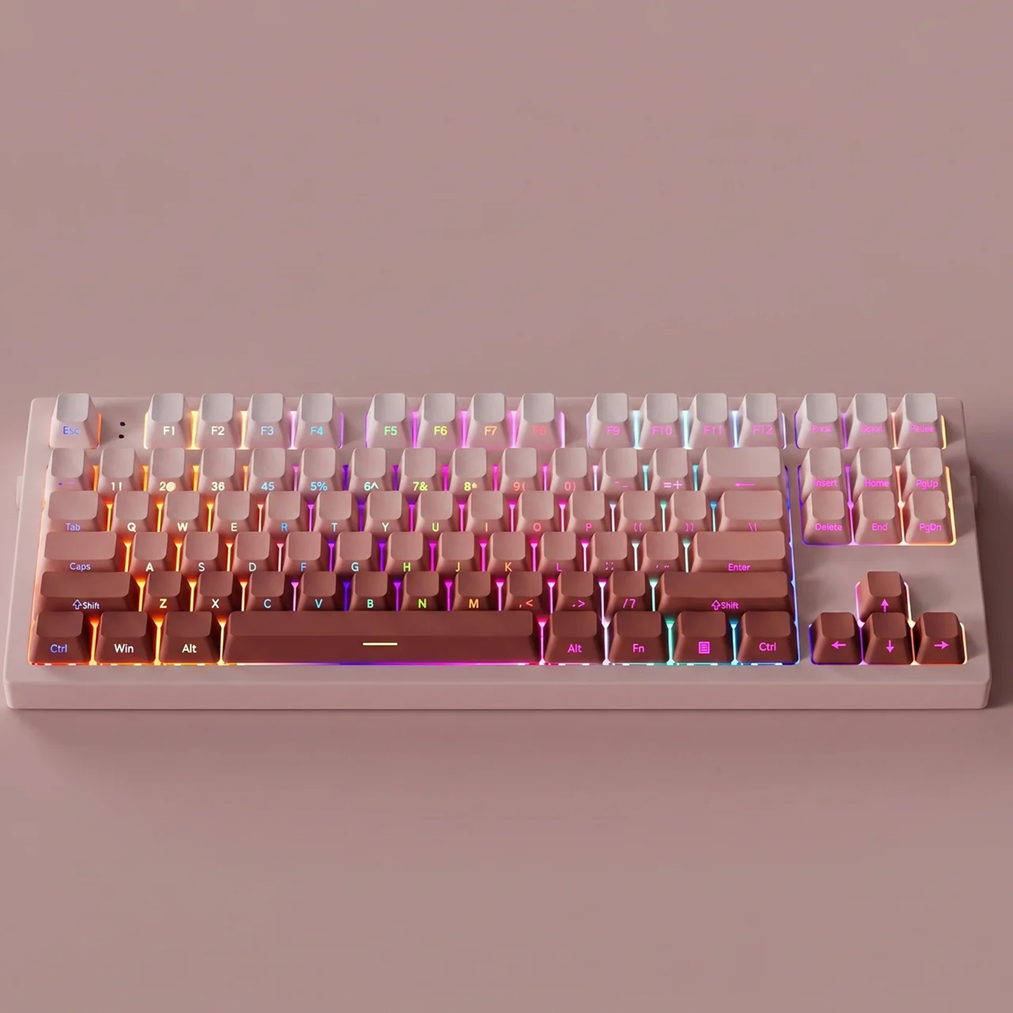 Radiant Blush Gradient Side Print Keycap Set