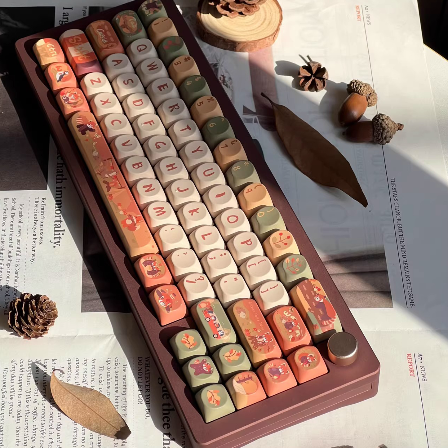 Red Panda Keycap Set