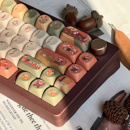 Red Panda Keycap Set