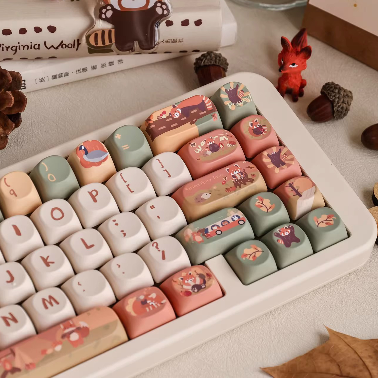 Red Panda Keycap Set