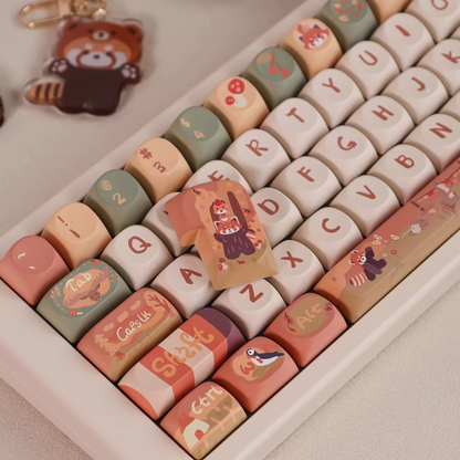 Red Panda Keycap Set